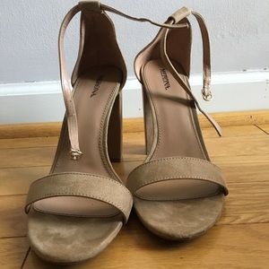 Faux Suede Heels